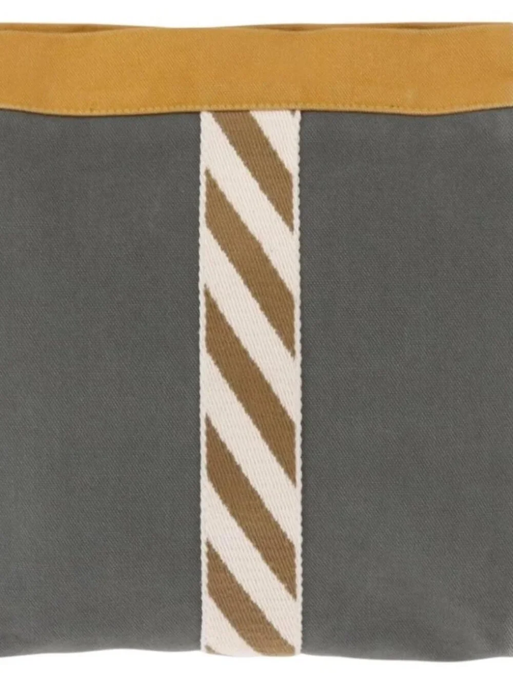 HERMES Jimetu Jumping Pouch Canvas Gray Auth - Picture 2 of 15